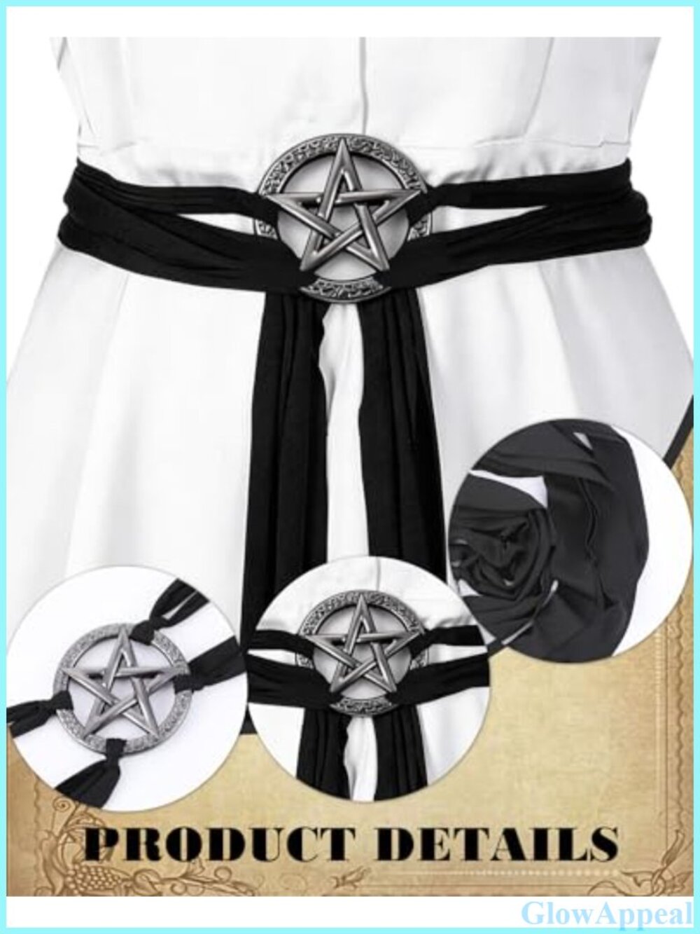 Medieval Renaissance Rope Belt Adjustable Women's Cosplay Accessory - Picture 3 of 5